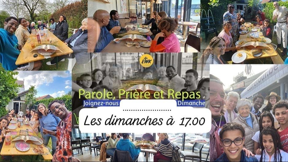 Parole, Prière et Repas : moments du dimanche