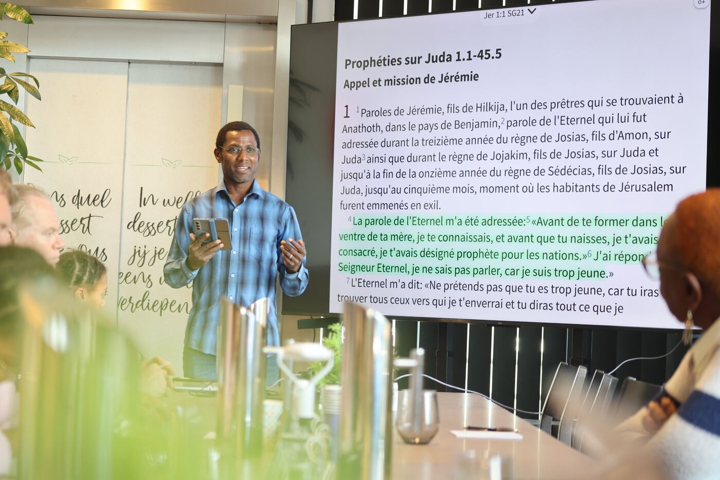 Ulysse prêche sur l'appel du prophète Jérémie